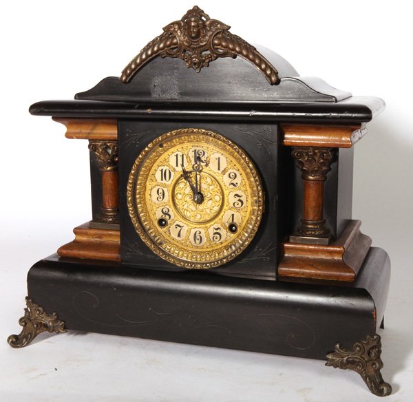 Gilbert Bellwood Chime Musical Mantle Clock-ClockPrices.Com