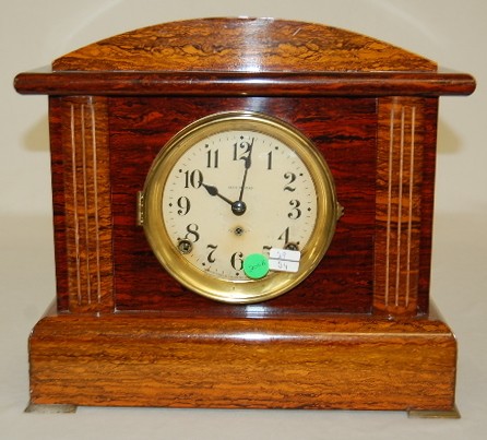 Seth Thomas Bbelmont Red Adamantine Mantel Clock-ClockPrices.Com