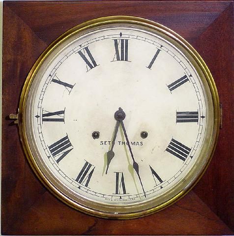 1900 Era Seth Thomas Box Wall Clock