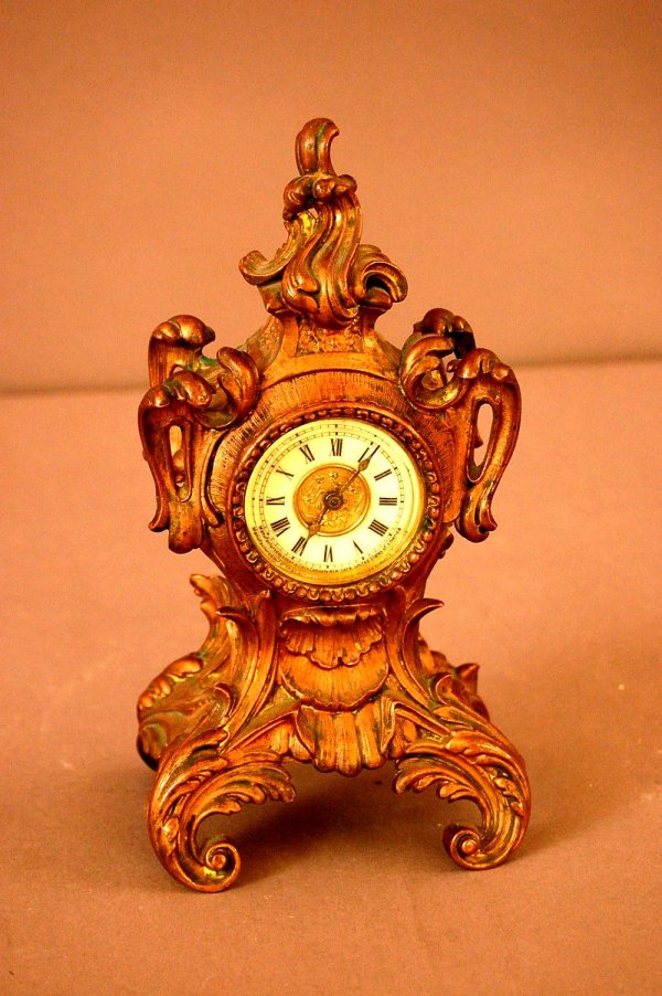 Bronze Ansonia boudoir clock