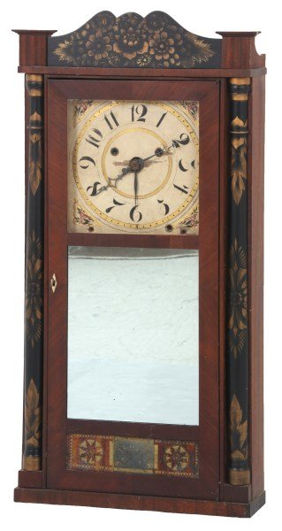 Silas Hoadley Spalt & Column Franklin Clock