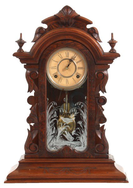 Gilbert Walnut Mantle Clock  Caliope