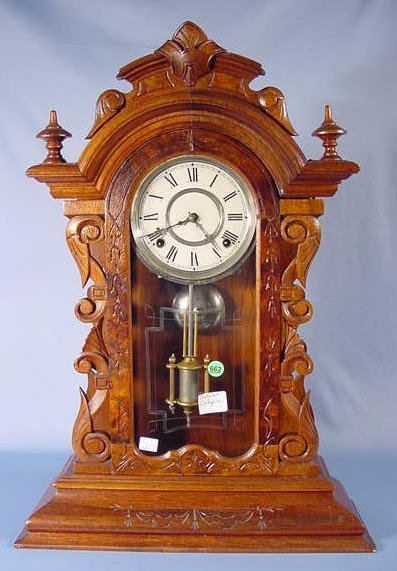 Gilbert Caliope Walnut Parlor Clock NR