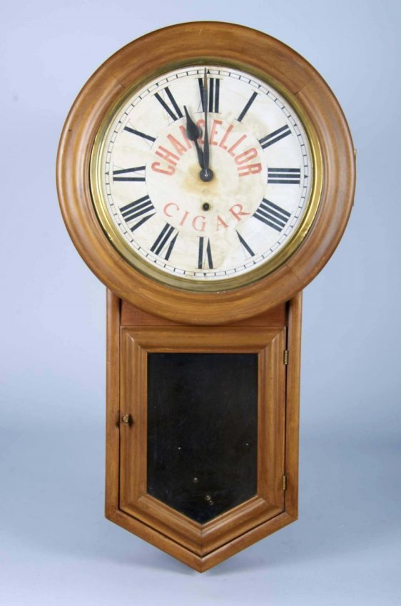 Ansonia Chancellor Cigars Regulator Wall Clock Price Guide
