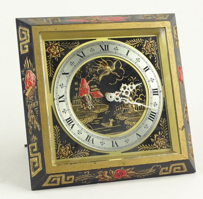 Chelsea “The Chinese Lacquer” Model Clock. C.1975-79,