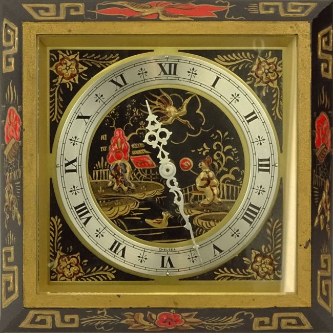 Chelsea “The Chinese Lacquer” Model Clock. C.1975-79,