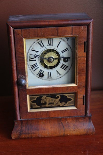 SETH THOMAS ROSEWOOD CASE COTTAGE CLOCK