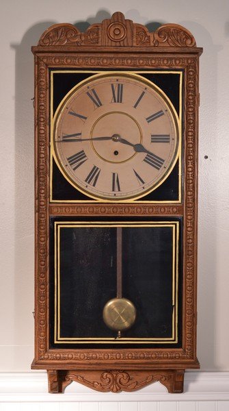 Waterbury “Crane” Wall Regulator Clock