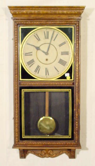Waterbury “Crane” Oak Hanging Clock