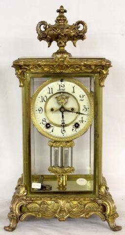 Ansonia Crown Crystal Regulator Clock