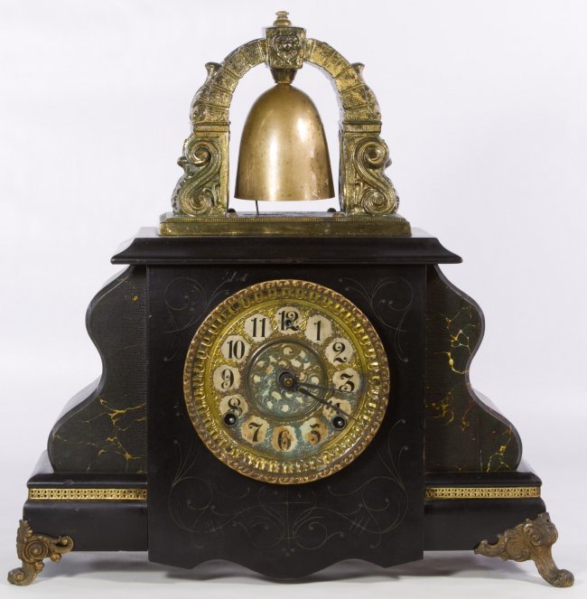 Gilbert Curfew Bell Top Mantle Clock Price Guide 3686