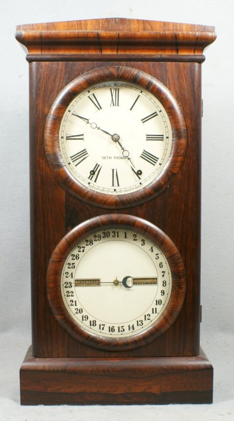 Seth Thomas  rosewood  #3 Parlor double dial cale