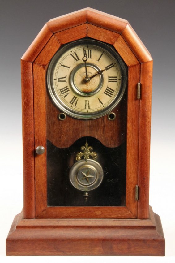 BRACKET CLOCK – Seth Thomas 8-Day Mahogany ‘Doric’
