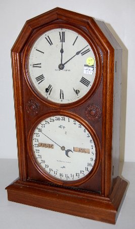 Seth Thomas #5 Double Dial Calendar Clock