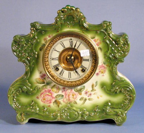 Ansonia Dresden Extra Porcelain Clock