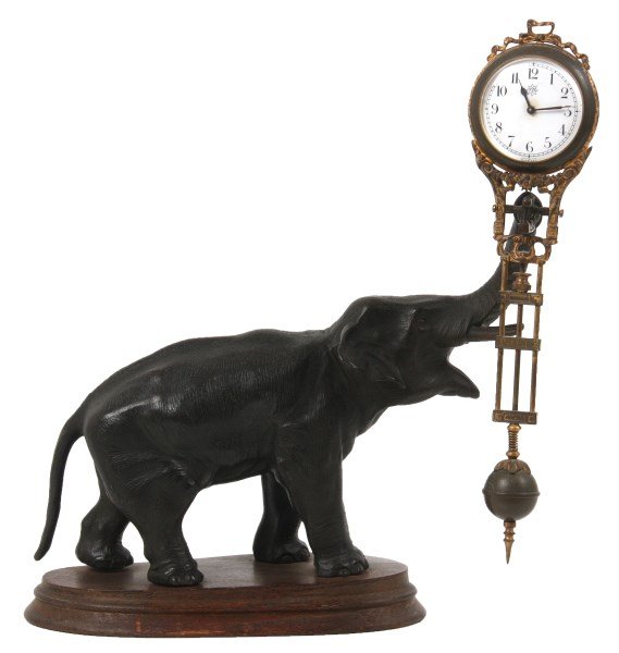 Junghans Figural Elephant Swinger Clock