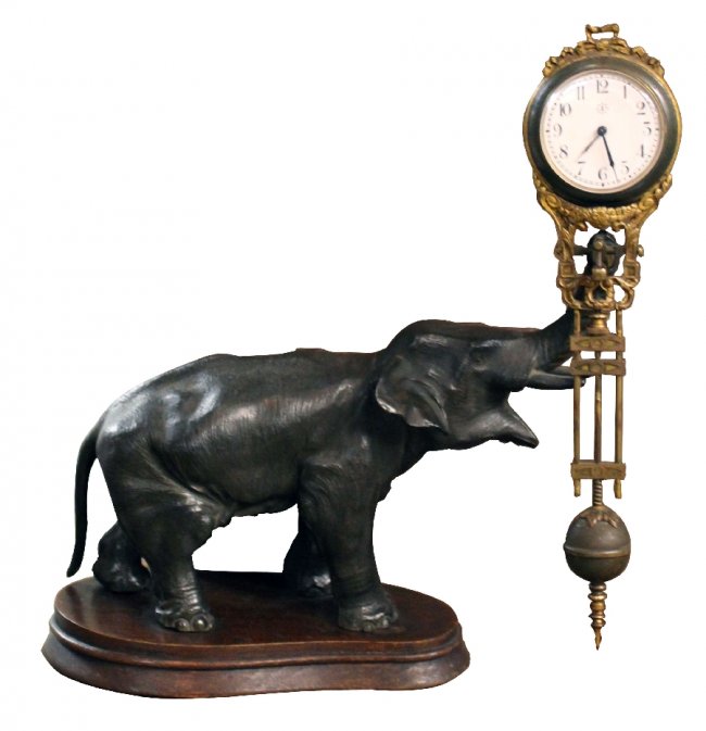 German Junghans elephant swinger clock