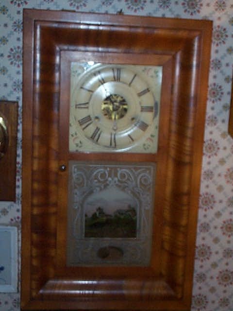 Seth Thomas OG Empire mantle clock with reverse pai