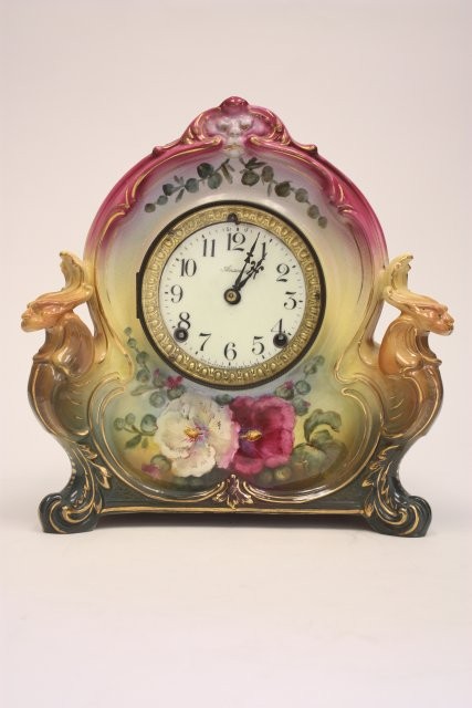 Royal Bonn Ansonia floral clock