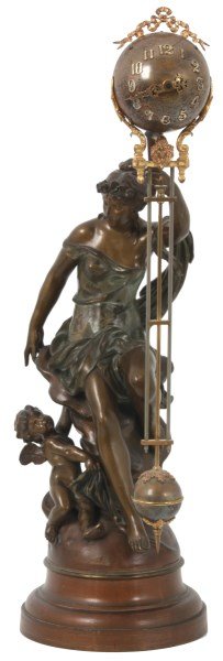 Ansonia Figural Swinging Mystery Clock – Fortuna