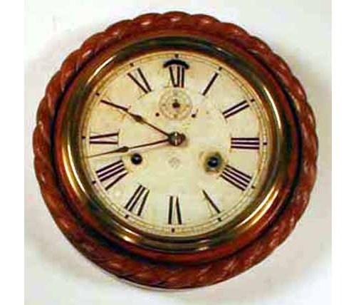 ANSONIA ROPE GALLERY CLOCK