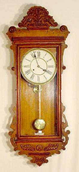 Waterbury Freeport 8 Day Oak Wall Clock NR