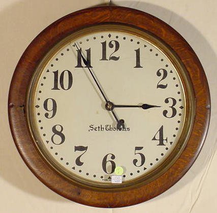 Seth Thomas 8 Day Oak Round Gallery