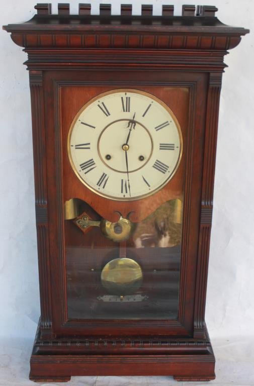 Seth Thomas Garfield Weight Driven Shelf Clock-ClockPrices.Com