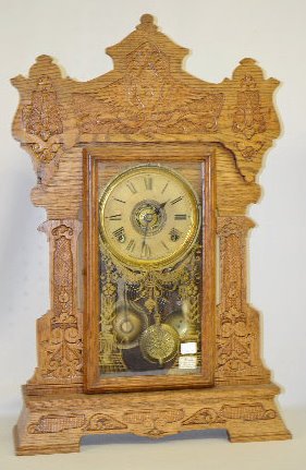 Seth Thomas “Giant No. 2” Oak Kitchen Clock