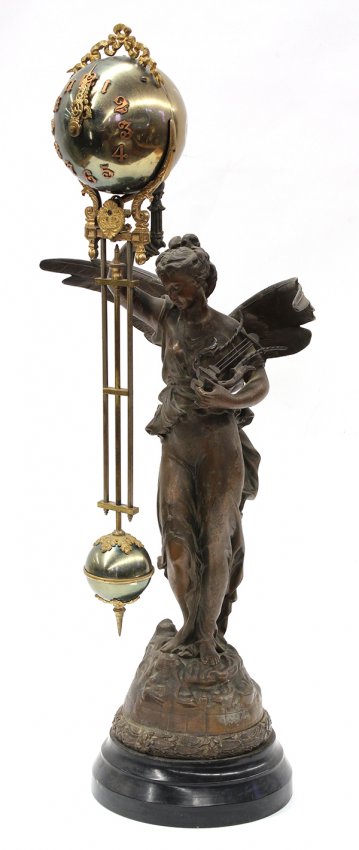 Ansonia swing arm Mystery clock