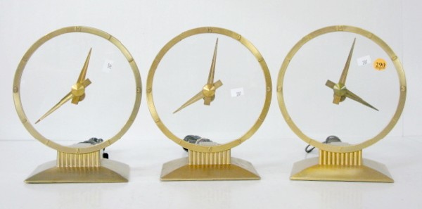 3 Jefferson Golden Hour Electric Clocks