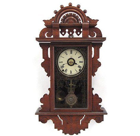 SETH THOMAS ‘ECLIPSE’ FANCY VICTORIAN HANGING CLOCK