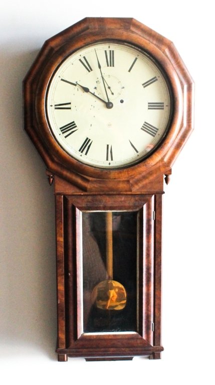 Seth Thomas walnut #3 hanging regulator clock