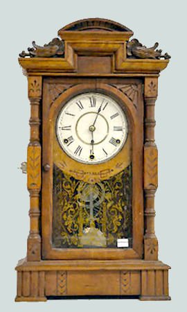 Seth Thomas Walnut “Hecla” Shelf Clock