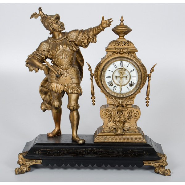 Ansonia Insult Figural Mantel Clock