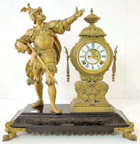 Ansonia Insult Statue Clock