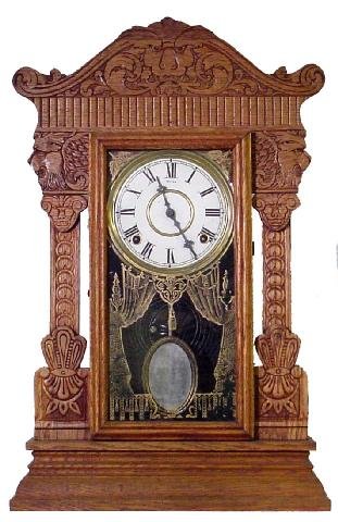 Jewel No. 11 Gilbert Lion’s Head Oak Kitchen Cloc