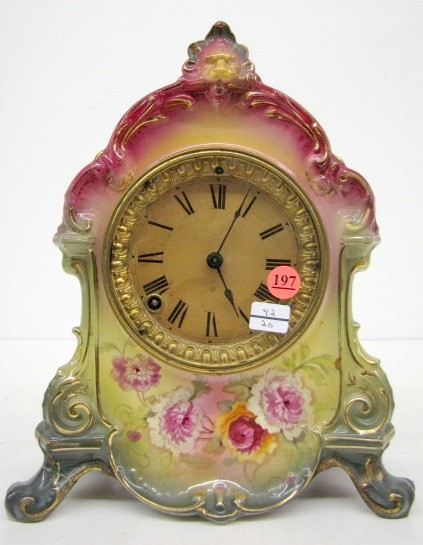 Ansonia Royal Bonn “La Rambla” China Clock