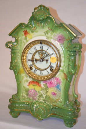 Ansonia Royal Bonn La Tosca China Clock