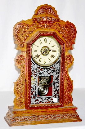 Ansonia “Layton” Oak Kitchen Clock