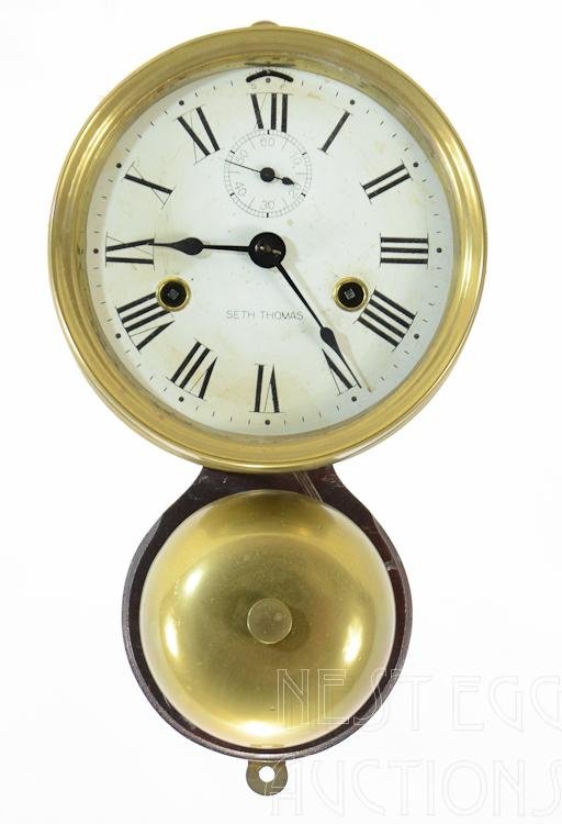 Seth Thomas One Day Lever Wall Alarm Clock 1870