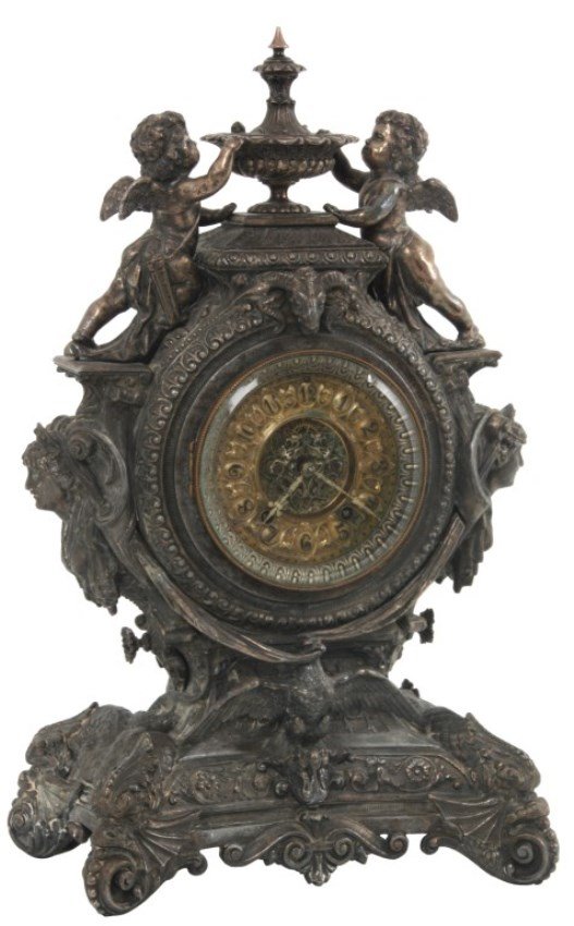 Ansonia Figural Mantle Clock  Lydia