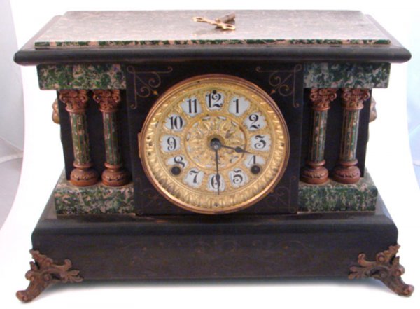 Antique Seth Thomas Faux Onyx, Faux Marble Archit
