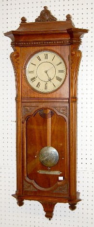 Walnut Seth Thomas “Marcy” Wall Clock