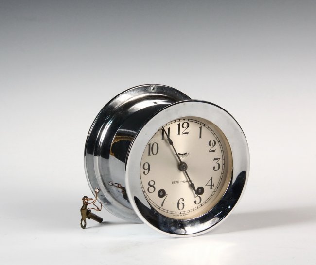 MARINE CLOCK – Seth Thomas ‘Mayflower 3’ Ship’s Clock