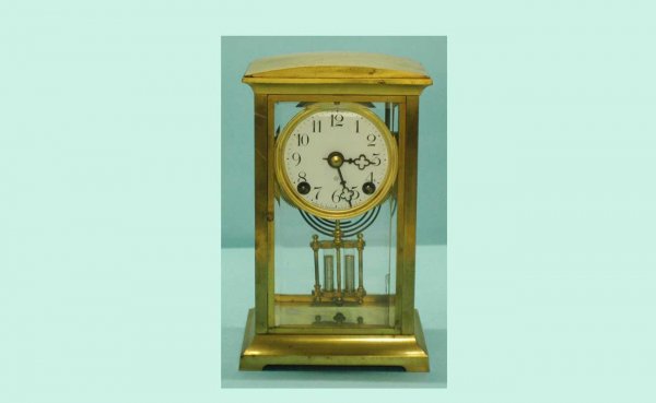 Ansonia Crystal Regulator Clock with Mercury Pendu