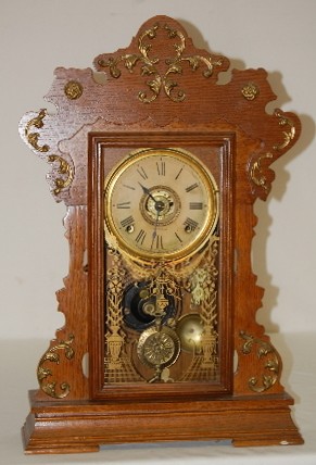 Seth Thomas Oak “Metal Series No. 4” Clock