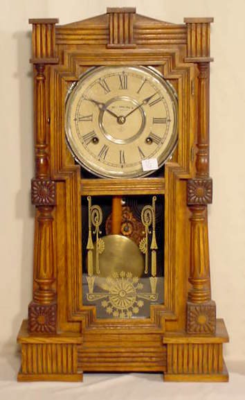 Gilbert “Mitra” Clock in Oak NR