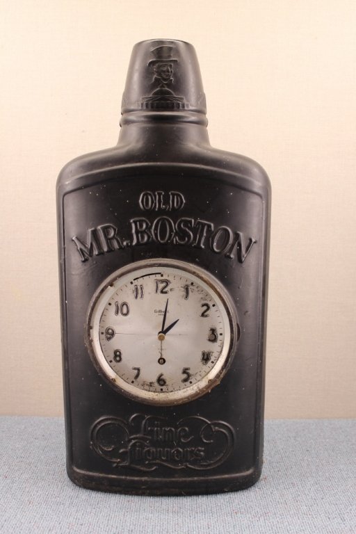 Gilbert Old Mr. Boston Fine Liquors Clock
