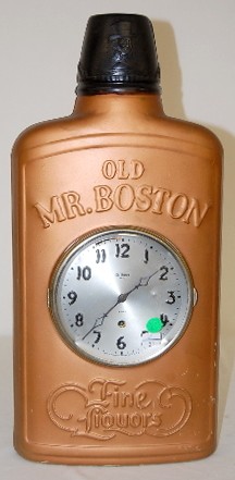 Gilbert Old Mr. Boston Liquor Bottle Clock